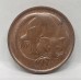 AUSTRALIA 1976 . ONE 1 CENT COIN . FEATHER-TAILED GLIDER